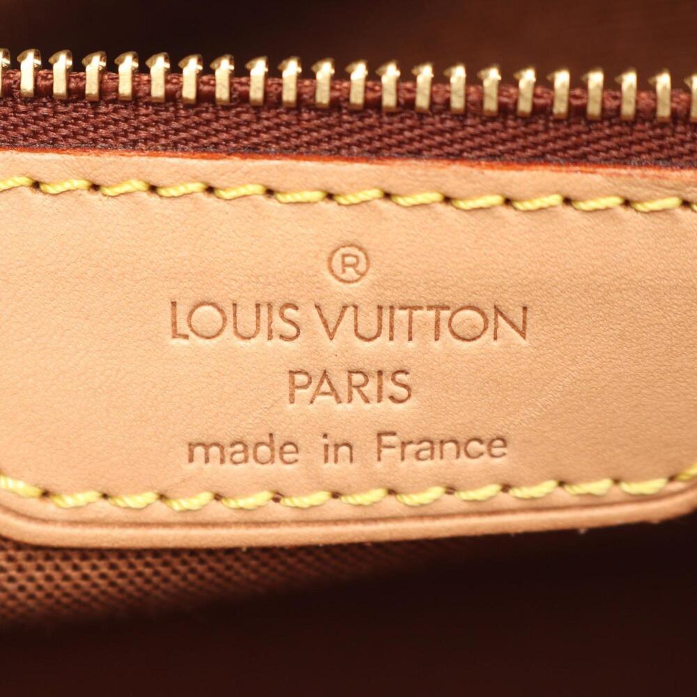 LOUIS VUITTON Authentic Brown Monogram Leather Shoulder Bag - Picture 4 of 15